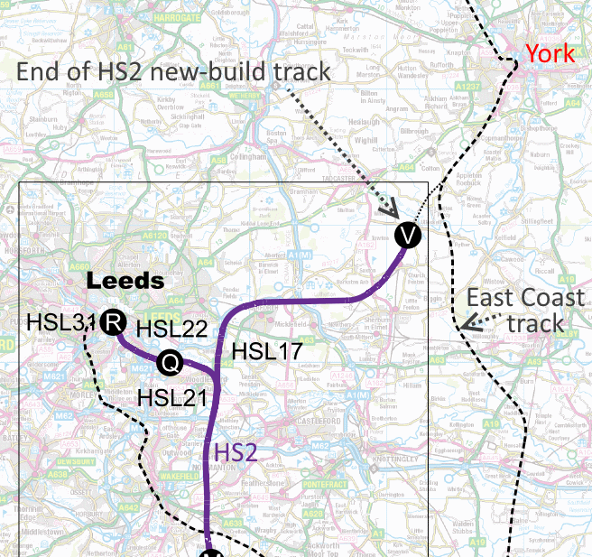 The HS2 Y network new-build track would not reach York, so there would be no effect on platforming delays there 
