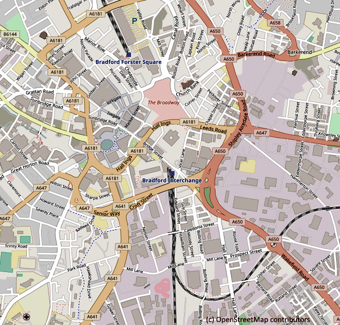 Bradford, OpenStreetMap